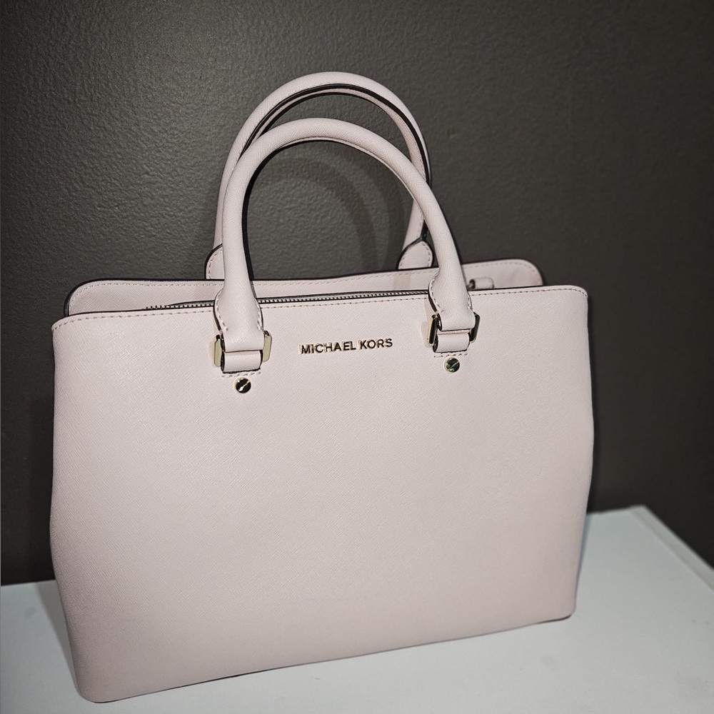 Michael Kors Women's Cream Pink Handbag